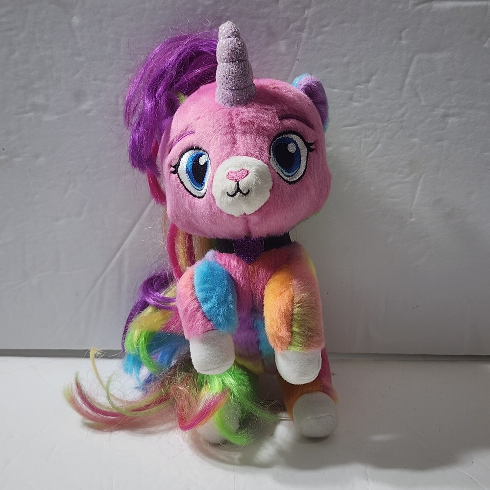 Rainbow Butterfly Unicorn Kitty Funrise 2019 Plush Sewn Eyes 9"